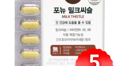 간 건강 지킴이! 포뉴 실리마린 60정 솔직 후기 & 꿀팁🍯